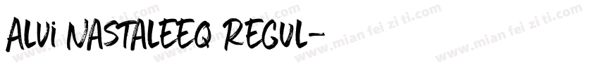 Alvi Nastaleeq Regul字体转换